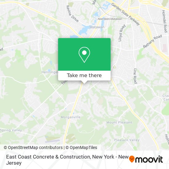 East Coast Concrete & Construction map