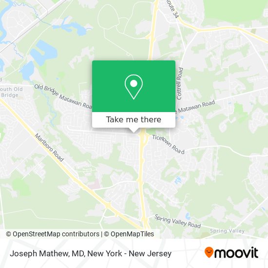 Joseph Mathew, MD map