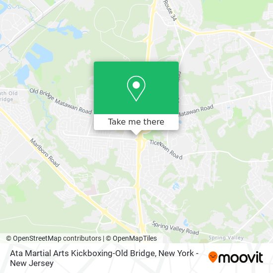 Ata Martial Arts Kickboxing-Old Bridge map