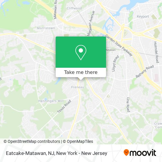 Mapa de Eatcake-Matawan, NJ