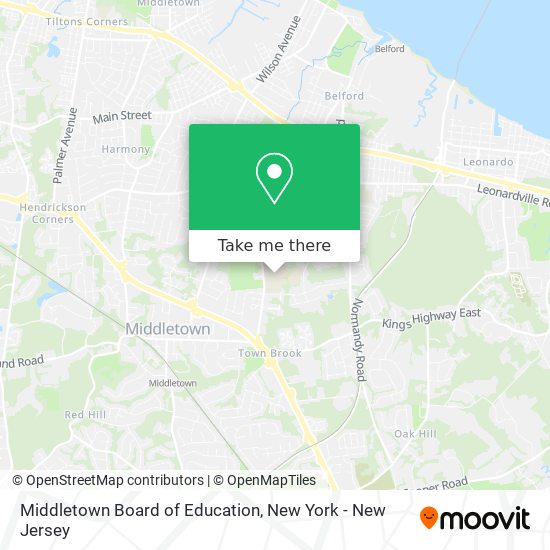 Mapa de Middletown Board of Education