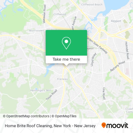 Home Brite Roof Cleaning map