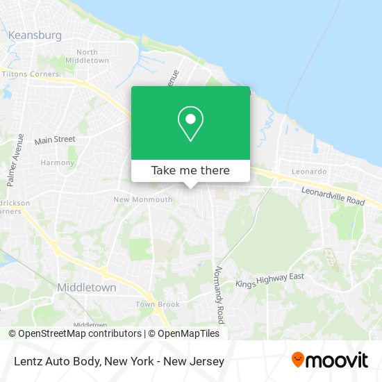 Lentz Auto Body map