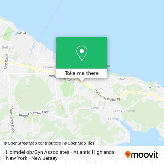 Holmdel ob / Gyn Associates - Atlantic Highlands map