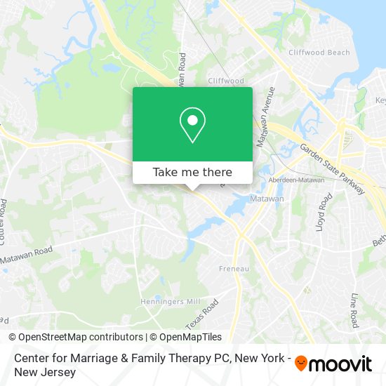 Center for Marriage & Family Therapy PC map