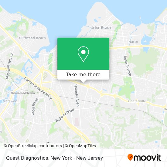 Quest Diagnostics map