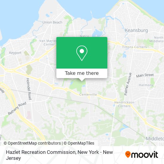 Hazlet Recreation Commission map
