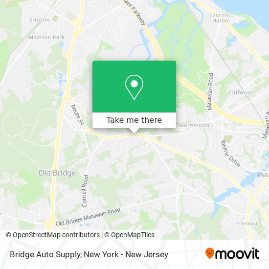 Bridge Auto Supply map