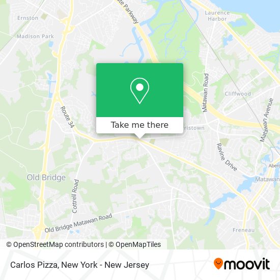 Carlos Pizza map