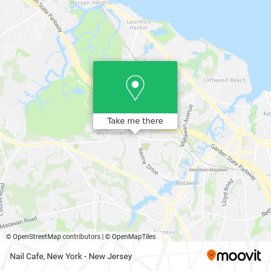 Mapa de Nail Cafe