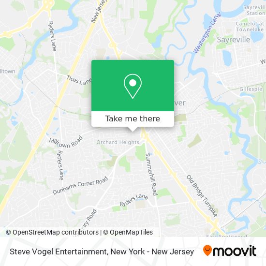 Steve Vogel Entertainment map