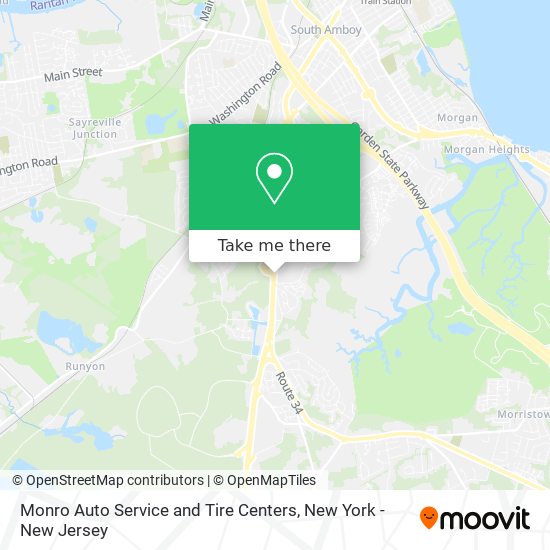 Mapa de Monro Auto Service and Tire Centers