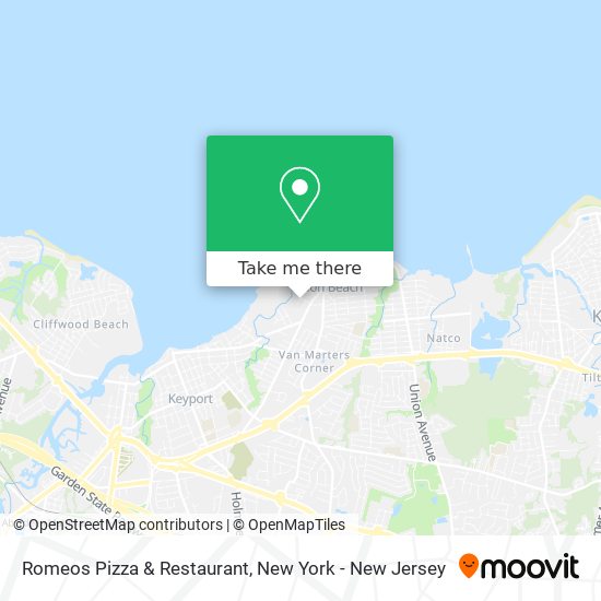 Mapa de Romeos Pizza & Restaurant