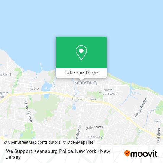 We Support Keansburg Police map