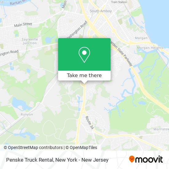 Mapa de Penske Truck Rental