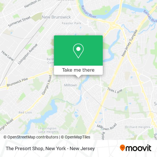 The Presort Shop map