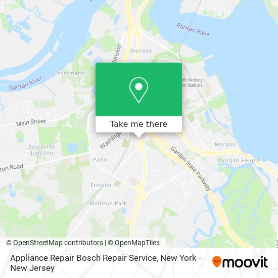 Appliance Repair Bosch Repair Service map