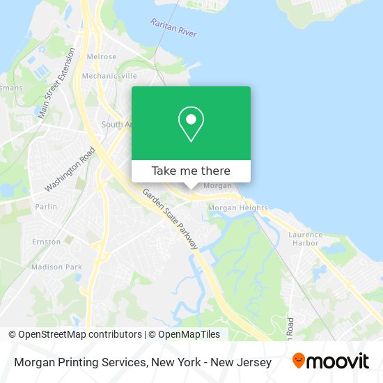 Morgan Printing Services map