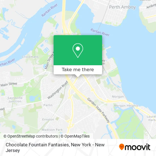 Chocolate Fountain Fantasies map