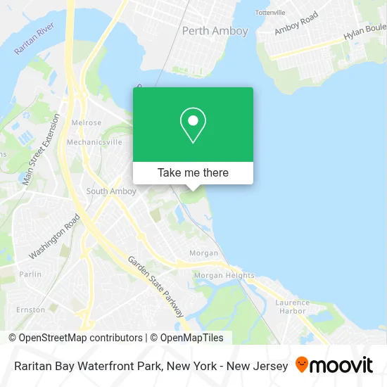 Raritan Bay Waterfront Park map