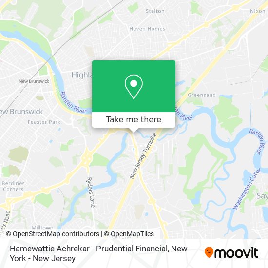 Mapa de Hamewattie Achrekar - Prudential Financial