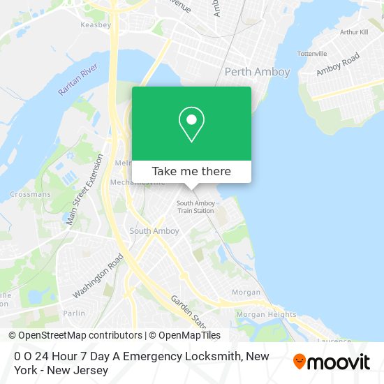 Mapa de 0 O 24 Hour 7 Day A Emergency Locksmith