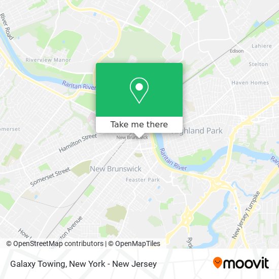 Galaxy Towing map