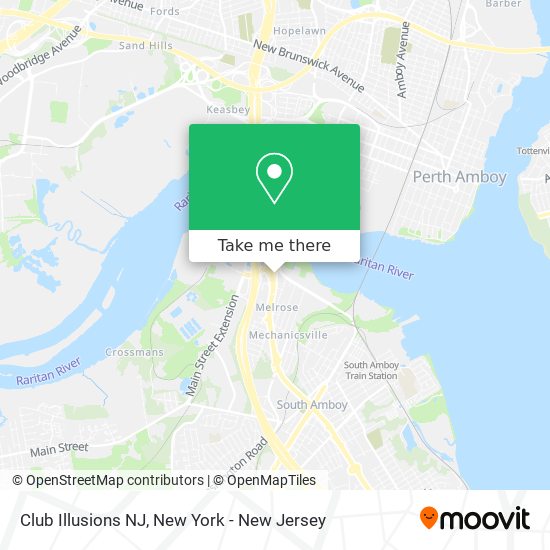 Club Illusions NJ map