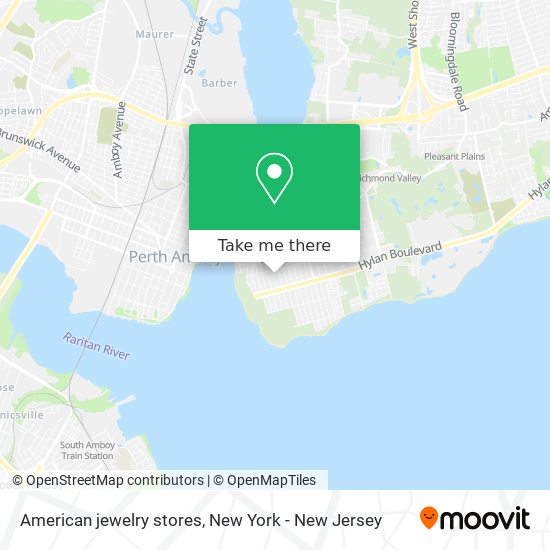 American jewelry stores map