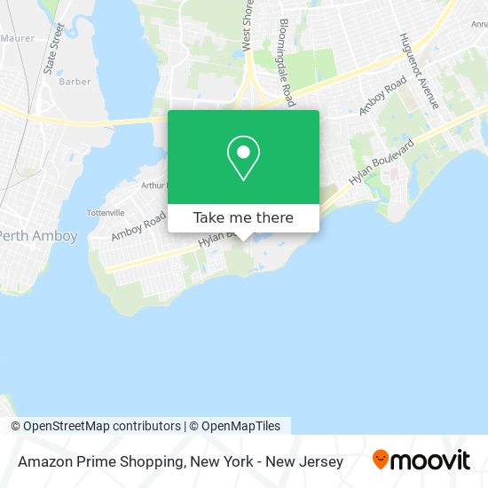 Amazon Prime Shopping map