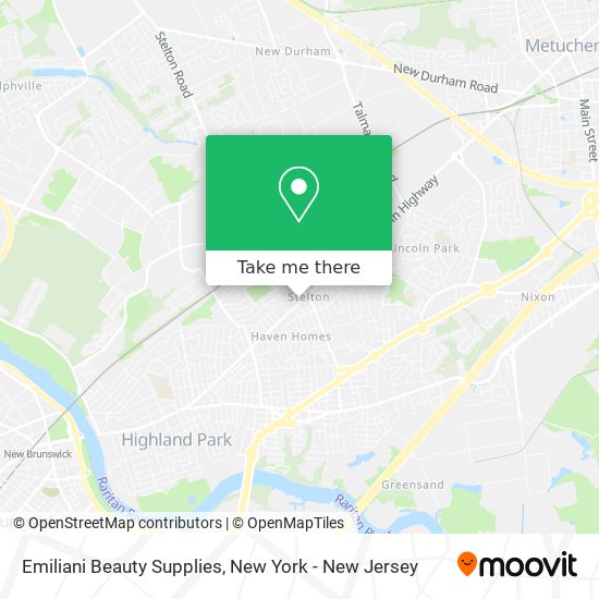 Emiliani Beauty Supplies map