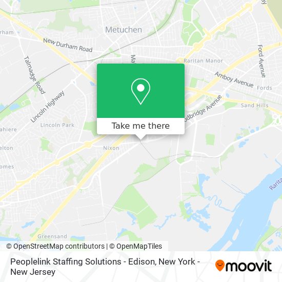 Peoplelink Staffing Solutions - Edison map