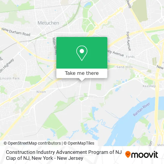 Construction Industry Advancement Program of NJ Ciap of NJ map