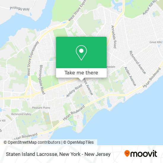 Mapa de Staten Island Lacrosse