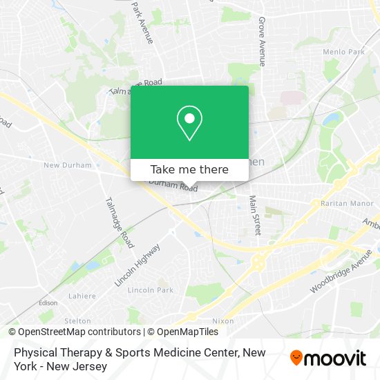 Physical Therapy & Sports Medicine Center map