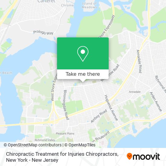 Mapa de Chiropractic Treatment for Injuries Chiropractors