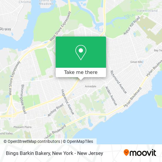 Bings Barkin Bakery map