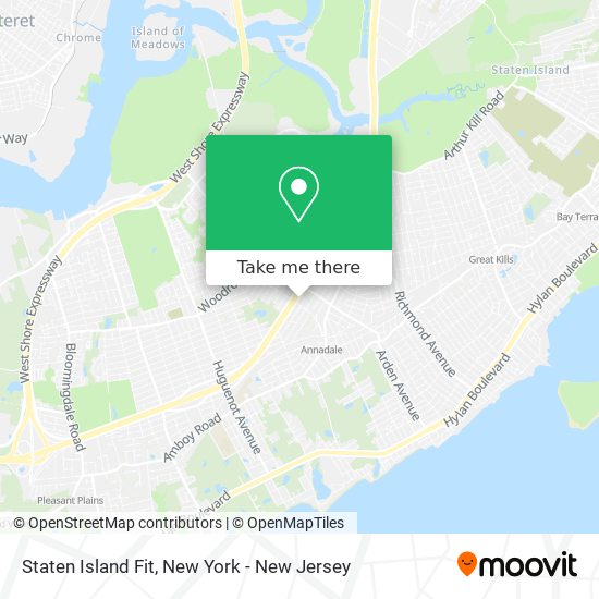 Mapa de Staten Island Fit