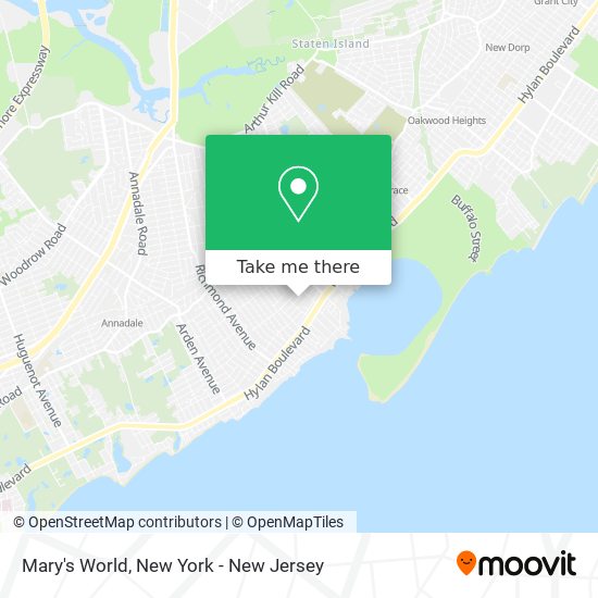 Mary's World map