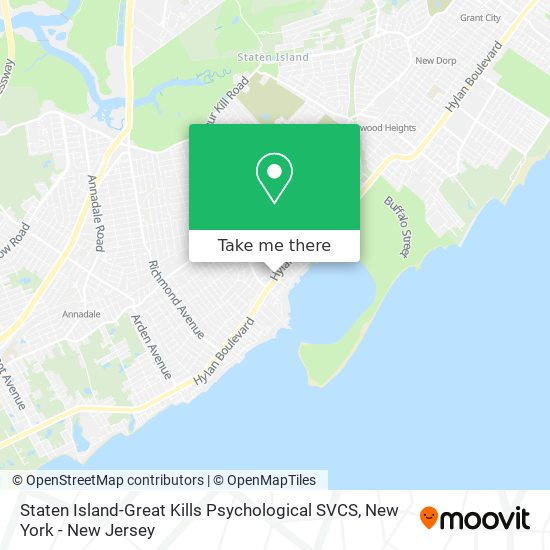 Staten Island-Great Kills Psychological SVCS map