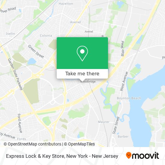 Express Lock & Key Store map