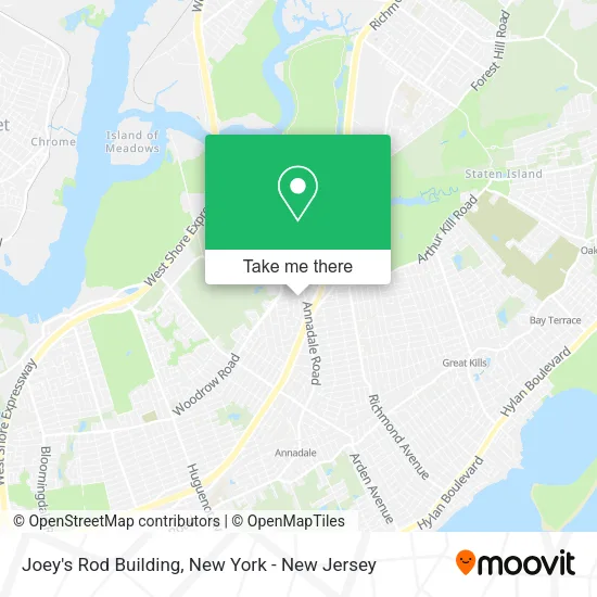 Joey's Rod Building map