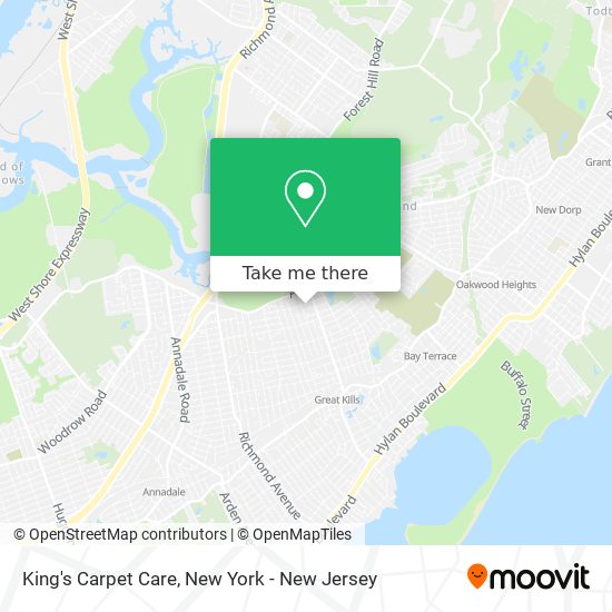 King's Carpet Care map