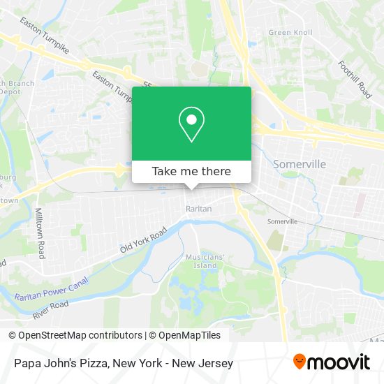 Papa John's Pizza map