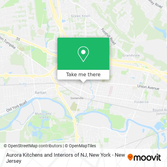 Mapa de Aurora Kitchens and Interiors of NJ
