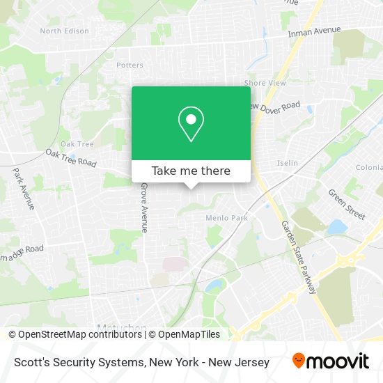 Scott's Security Systems map