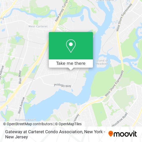 Gateway at Carteret Condo Association map