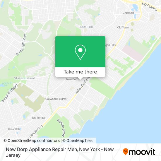 Mapa de New Dorp Appliance Repair Men