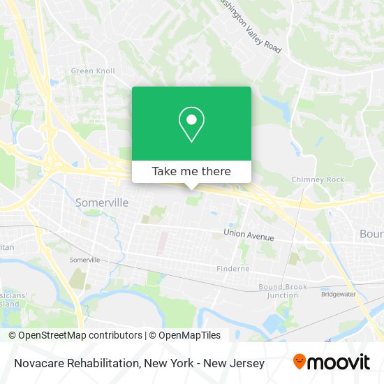 Mapa de Novacare Rehabilitation