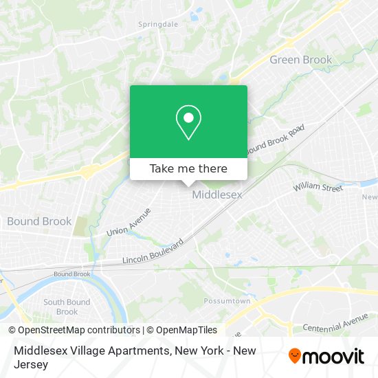 Middlesex Village Apartments map